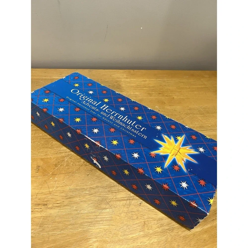 Vintage Herrnhuter Advent Christmas Star Kit Yellow NEW 32